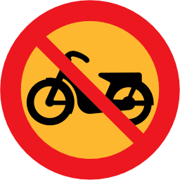 Icône rond interdit moto à télécharger gratuitement